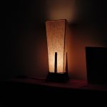 Photo "Bamboo glass combination table lamp for living room"