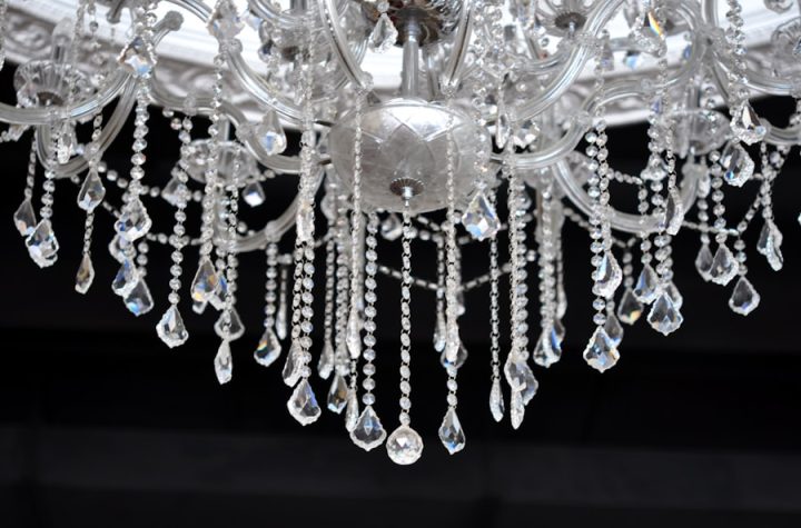 Photo Crystal beaded chandelier for bedroom