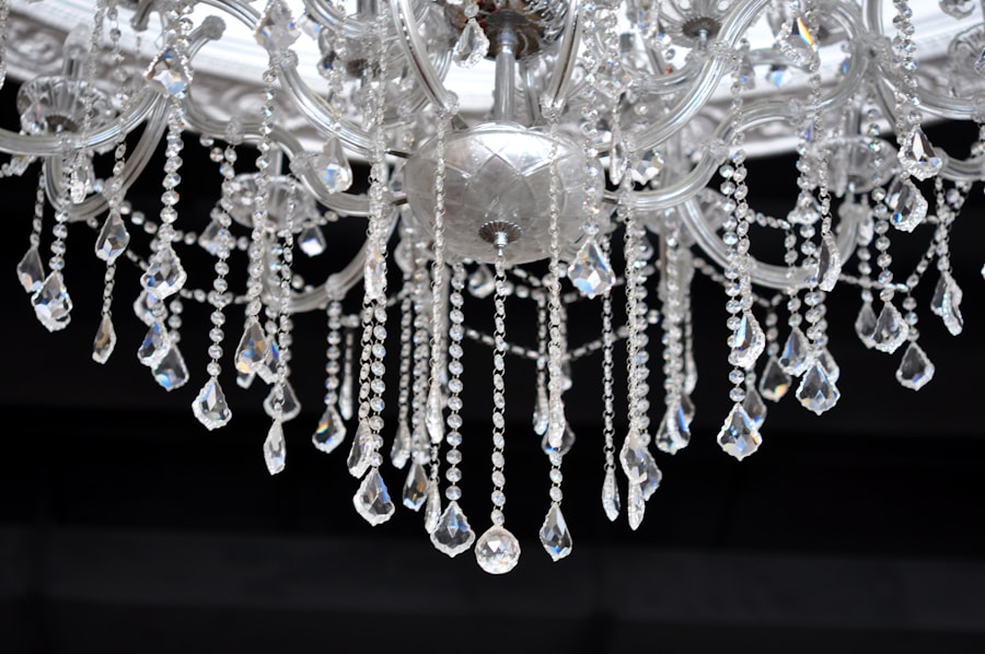 Photo Crystal beaded chandelier for bedroom